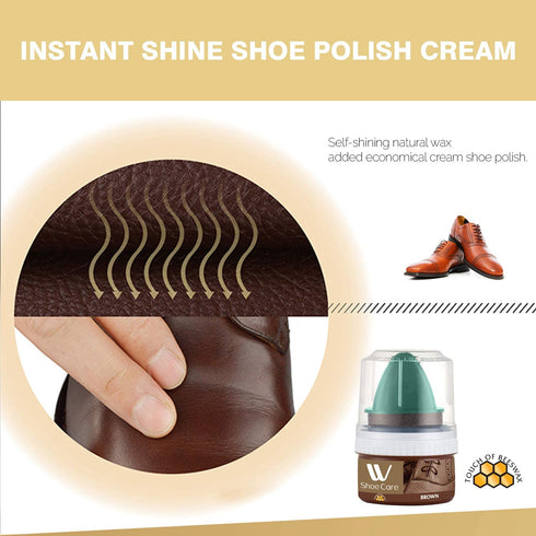 Shoe Cream Brown | 1.69 fl oz | WBM SHOE CARE